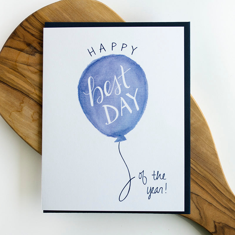 Best Day Blue Greeting Card