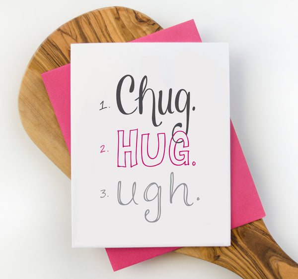 Chug Hug Greeting Card