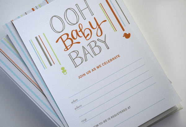 Ooh Baby Fill-In Invitations