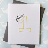 Plus One Baby Card