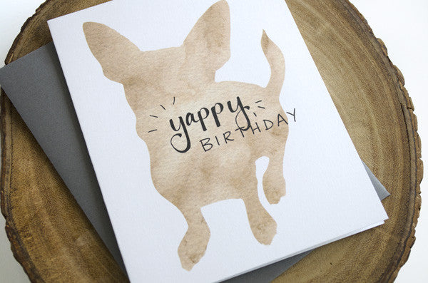 Yappy Birthday Greeting Card