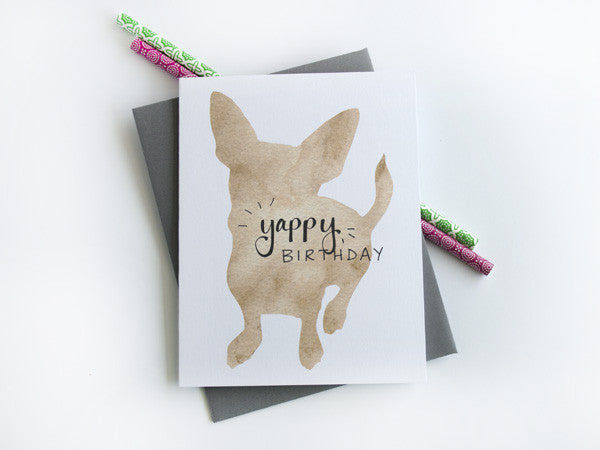 Yappy Birthday Greeting Card