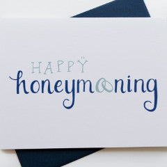 Happy Honeymooning Wedding Card