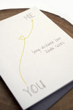 Long Distance Love Greeting Card