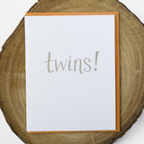 Twins Baby Card