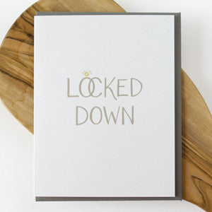 Locked Down Wedding Card