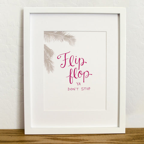 Flip Flop Art Print