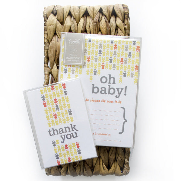 Paci Pattern Fill-In Invitations