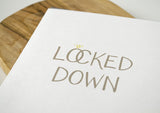 Locked Down Wedding Card