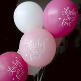 Lucky In Love Balloon (dark pink, two-pack)