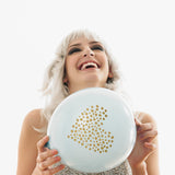 Dotted Heart Balloon (white, two-pack)