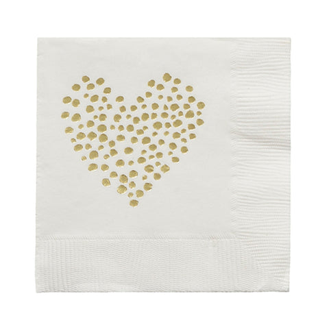 Dotted Heart Napkins