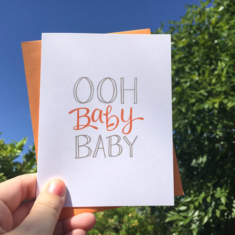 Ooh Baby Baby Greeting Card