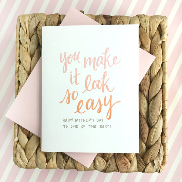 Look So Easy Mother's Day Card