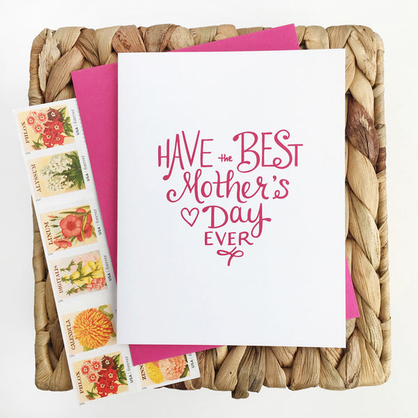 Have the Best Mother's Day Ever Greeting Card, Hand-drawn