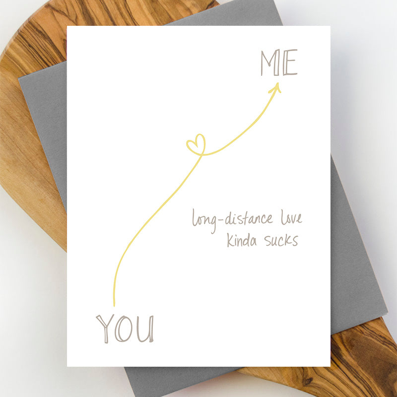 Long Distance Love Greeting Card