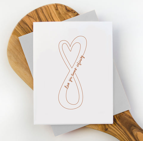 Love You Times Infinity Greeting Card