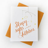 Sleepy Sighs Baby Card