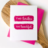 Two Brides Wedding Card